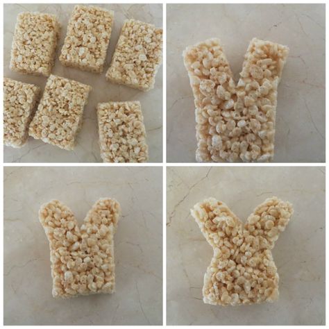 Bunny Themed Snacks, Easter Rice Crispy Treats, Easter Boxes, Easter Rice Krispie Treats, April Ideas, Easter Foods, Easy Easter Desserts, Bunny Birthday Party, Easter Snacks