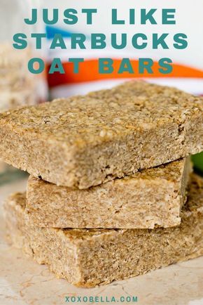 Starbucks Oat Bars Copycat, Oat Bars Starbucks, Starbucks Oat Bar Recipe, Oat Cakes Recipe, Starbucks Oat Bars, Cottage Baking, Oat Bar Recipes, Granola Bar, Oat Cakes