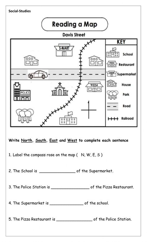 The Birchbark House Activities, Map Reading Activities, Map Reading Skills Free Printable, Mapping Skills Grade 2, 1st Grade Map Skills Worksheets, Reading A Map Worksheet, Map Symbols Worksheet, Map Key Worksheet, 2nd Grade Geography Worksheets