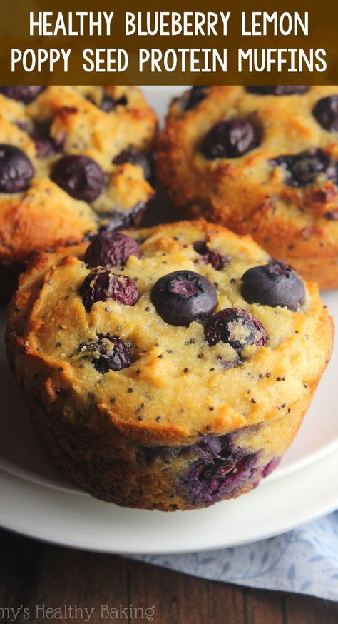 Low Carb Protein Muffins, Protein Breakfast Muffins, Muffins Protein, Quick Easy Healthy Breakfast, Gluten Free High Protein, High Protein Muffins, Blueberry Protein Muffins, Breakfast Cupcakes, Healthy Breakfast Muffins