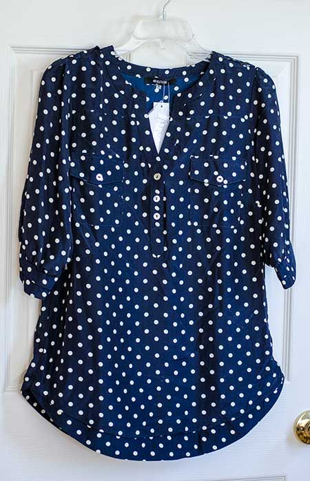 Stitch Fix 2 Shirt2 Stitch Fit, Dot Shirt, Stitch Fix Outfits, Fashion Friday, Stitch Fix Stylist, Polka Dot Shirt, Polka Dot Blouse, Color Combo, Polka Dot Print