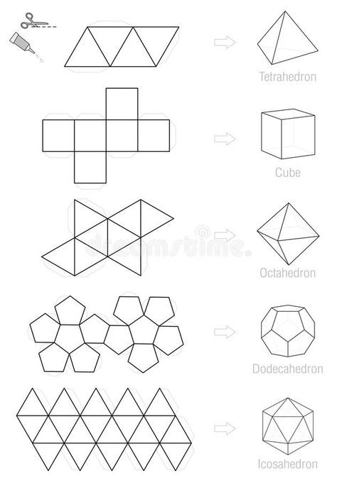 Geometric Planter Template, Geometric Template Design, Polyhedron Template, Sliceform Template, Origami Template, Origami Geometric Shapes, Diy Geometric Decor, Geometric Sphere, Geometric Template