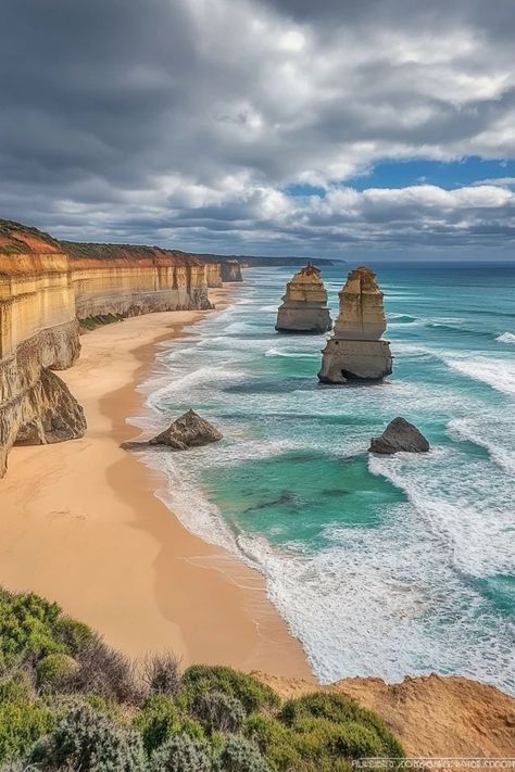 "🌟🏖️ Discover the beauty of the Great Ocean Road! Experience stunning coastal landscapes, the Twelve Apostles, and endless adventure along Australia’s iconic route. 🌊🛤️ #GreatOceanRoad #AustraliaAdventures #ScenicDrive" Ocean Road Australia, Great Ocean Road Australia, The Twelve Apostles, Twelve Apostles, Great Ocean Road, Gap Year, Coastal Landscape, Scenic Drive, Places Around The World