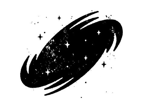 Galaxy by Caleb Hunt on Dribbble Galaxy Logo Design, Galaxy Symbol, Cosmic Logo, Galaxy Elements, Cosmos Logo, Galaxy Illustration, Galaxy Logo, Cosmic Tattoo, Space Illustration