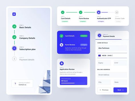 Designing user interface in motion for digital products. Let's connect, vlockn@gmail.com Step Ui, Desain Ux, Ui Design Principles, Ui Design Dashboard, Card Ui, Mobile App Design Inspiration, App Interface Design, Ui Design Website, Mobile Ui Design