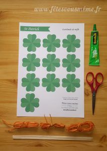 Guirlande de Trèfles - DIY Saint Patrick • Fêtes vous même Fete Saint Patrick, Saint Patrick, St Patrick, Division