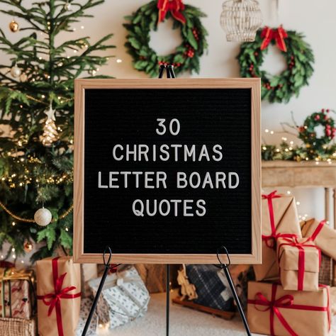 30 Christmas Letter Board Quotes for a Cheerful Welcome Quotes Christmas Inspirational, Christmas Letter Board Quotes Christian, Christmas Quotes For Letter Board, Christmas Sayings And Quotes, Christmas Letter Board Quotes, Merry Christmas Phrases, Christmas Letter Board, Holiday Quotes Christmas, Christmas Gift Quotes