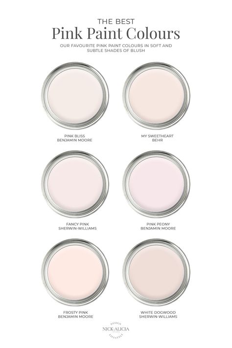 Blush Pink Bathroom Walls, Sherwin Williams Light Pink, White Paint With Pink Undertones, Pink Bedroom Paint Colors, Best Light Pink Paint Color, Blush Bathroom Ideas, Light Pink Paint Colors, Sherwin Williams Pink Paint Colors, Soft Pink Bathroom