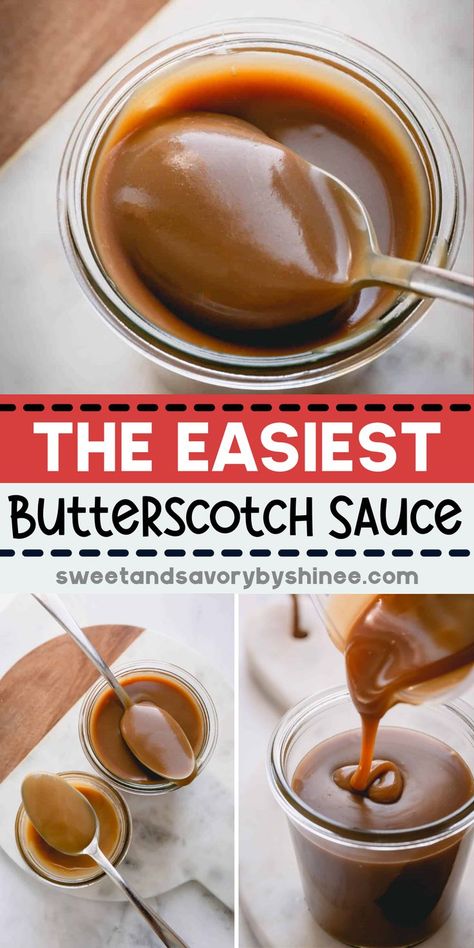 Butterscotch Sauce Recipe Easy, Vegan Butterscotch Sauce, Butterscotch Simple Syrup, Diy Butterscotch Syrup, Homemade Butterscotch Syrup, Easy Butterscotch Sauce, Homemade Butterscotch Sauce, Butterscotch Syrup Recipe, Diy Butterscotch