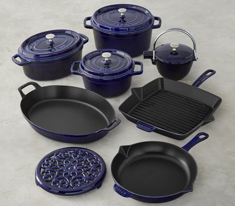 Staub 12-Piece Cast-Iron Cookware Set https://www.prevention.com/food/best-cast-iron-cookware-sets/slide/3 Assiette Design, Staub Cookware, Cast Iron Cookware Set, Induction Cookware, Cast Iron Pot, Grill Set, Pots And Pans Sets, Cast Iron Cooking, Enameled Cast Iron