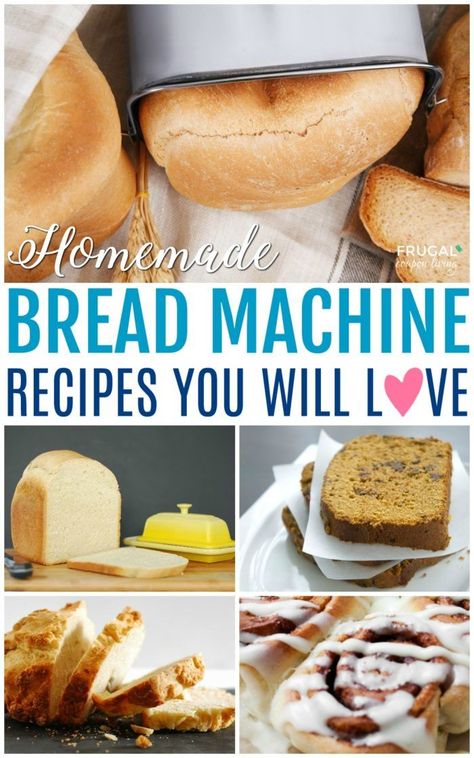 The best Breadmaker Recipes on Frugal Coupon Living. Our round-up of favorite homemade bread recipes you can perfect in the bread machine with simple secret recipes to create the best-tasting bread. #FrugalCouponLiving #breadmaker #bread #recipes #breadmakerrecipes #breadrecipes #easybreadrecipes #easybreadmakerrecipes #breadmachine #homemadebread #homemadebreadrecipes Bread Recipes Breadmaker, Breadmaker Bread, Breadmaker Recipes, Bread Machine Recipes Sweet, Homemade Bread Recipes, Easy Bread Machine Recipes, Best Bread Machine, Baking Techniques, Bread Maker Recipes