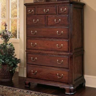 Astoria Grand Staas 9 Drawer Chest Astoria Grand American Drew Furniture, Cherry Bedroom Furniture, Cherry Dresser, Drawer Bedroom, Bedroom Chest Of Drawers, Bedroom Chest, Bedroom Dressers, Dressers And Chests, Stylish Interiors