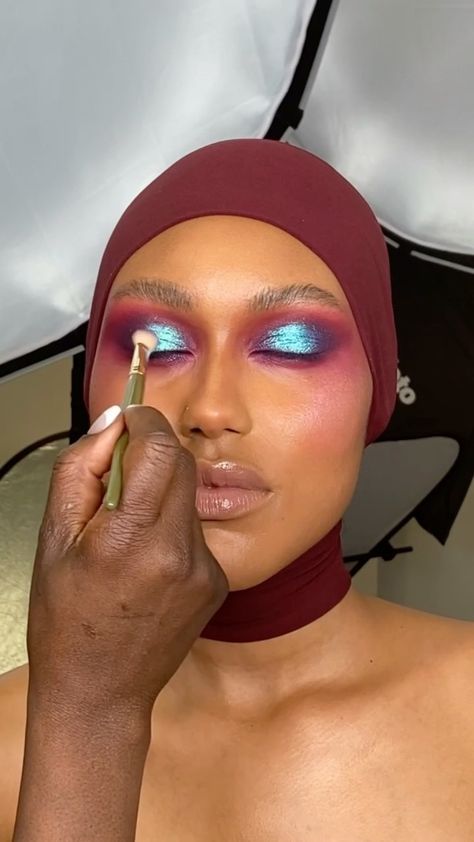 Danessa Myricks Lightwork Iv, Danessa Myricks Makeup, Saturday Love, Sultry Makeup, Holographic Makeup, Danessa Myricks, Board Pictures, Makeup Eye Looks, Makeup Inspo