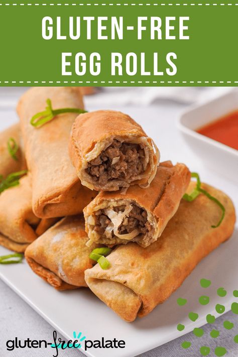 Gluten Free Egg Roll Wrappers, Gluten Free Wonton Wrappers, Gluten Free Egg Rolls, Cabbage Dishes, Chinese Dumpling, Gluten Free Chinese, Gluten Free Pastry, Gf Baking, Gluten Free Appetizers