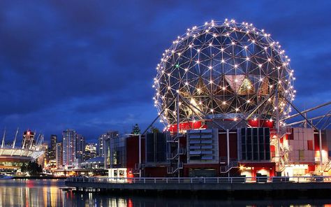 Tourism Vancouver/ Science World British Columbia Vancouver Winter, Science Building, Things To Do In Vancouver, Lakeside Resort, Granville Island, Romantic Picnics, Winter Getaway, Vancouver Canada, Whale Watching