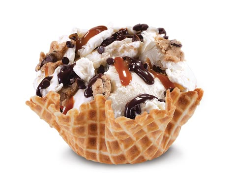 Cookie Dough Delirum Signature Ice cream made with your favorite rich and creamy Cold Stone Ice cream. Delicate Desserts, Cold Stone Ice Cream, Waffle Ideas, Tumbler Toppers, Bowl Painting, Ice Cream Waffle, Ice Cream Waffle Cone, Waffle Bowl, Cold Stone Creamery