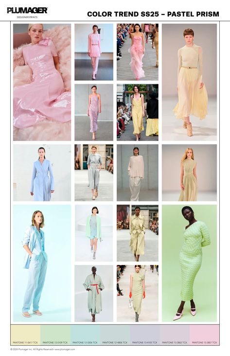 Color Trend Forecast - Spring / Summer 2025 – Plumager, Inc. Spring Summer 24/25, Fashion Trend 2025/2026, Spring 25 Fashion Trends, Trending Spring 2024, Spring Summer Fashion Trends 2024, 2025 Spring Fashion Trend, 2025 Colour Trend, Spring Summer 2025 Color Trends, Ss 25 Fashion Trends