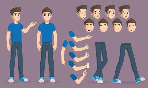 2d Cartoon Character Vectors, Photos and PSD files | Free Download 2d Cartoon Character, Animation Character Drawings, Geometric Wallpaper Iphone, Free Cartoon Characters, 2d Character Animation, رسم كاريكاتير, 2d Cartoon, Character Rigging, Vector Animation