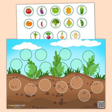 Sheet Vegetables, Vegetable Activity For Kids, Healthy Food Activities For Preschool, Vegetable Crafts, Kids Vegetables, Vegetable Pictures, Garden Activities, Farm Crafts, Printable Activities For Kids