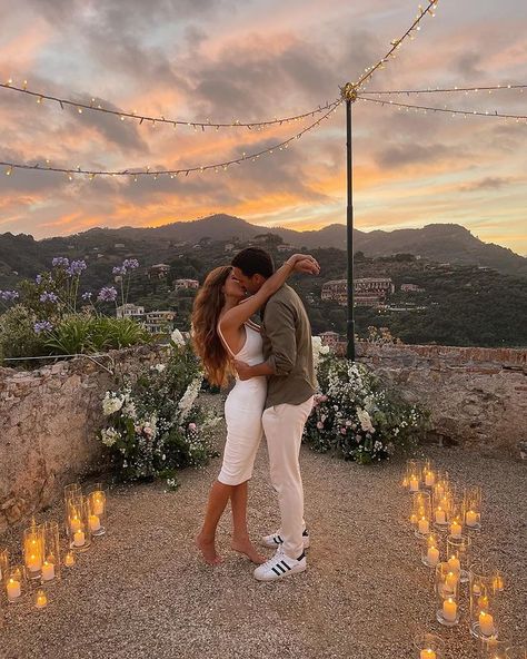 Negin Mirsalehi on Instagram: “07/01/21 ❤️ I can’t believe I’m going to marry the love of my life. It’s not about the piece of paper but it’s about celebrating our love. I…” Wedding Proposals Mountains, Proposal Ideas Europe, Bachlorette Ideas Classy, Proposal Backyard, Classy Proposal Ideas, Portugal Proposal, Proposal Engagement Aesthetic, Europe Proposal, Cute Proposal Ideas Engagement