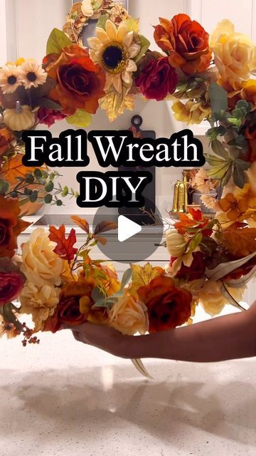 Isis T Harris on Instagram: "Who knew a pool noodle could make the perfect DIY wreath?! 🎀🍂 I’m transforming simple supplies like stems, ribbon, and a pool noodle into a stunning fall wreath for your front door. Easy, affordable, and totally glam! 💫✨

Drop a 🍁 in the comments if you’re ready to try this, and FOLLOW for more budget-friendly DIYs that will elevate your home this season! 

#FallDecor #DIYWreath #falldiy" Pool Noodle Wreath Diy Fall, Diy Fall Wreath For Front Door, Diy Reef, Fall Wreath Ideas Diy, Diy Thanksgiving Wreath, Peony Diy, Pool Noodle Wreath, Fall Wreath Tutorial, Floral Door Wreaths