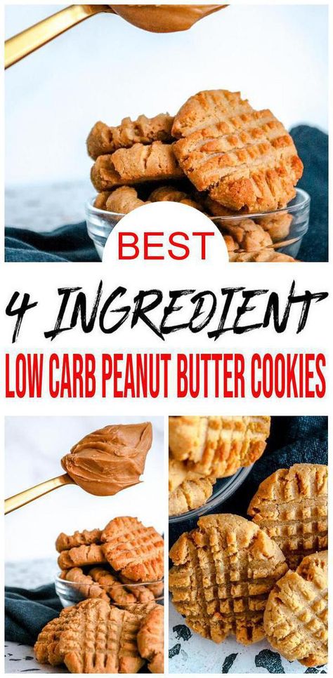 {Keto Cookies} BEST low carb 4 ingredient peanut butter cookie recipe. Tasty & delish gluten free cookie recipes to please any crowd. Gluten free 4 ingredient cookies w/ peanut butter & almond flour cookies for ketogenic diet. Gluten free baking w/ easy peanut butter cookies idea. Almond flour gluten free cookie recipe. Gluten free cookies for quick breakfast cookies, snacks, desserts or party food. Oven baked peanut butter cookies. Get ready to make best 4 ingredient peanut butter cookies Sugar Free Peanut Butter Cookies, Low Carb Peanut Butter Cookies, Butter Cookie Recipe Easy, Cookies Best, Gluten Free Peanut Butter Cookies, Butter Cookie Recipe, Keto Peanut Butter Cookies, Sugar Free Peanut Butter, Keto Cookie Recipes