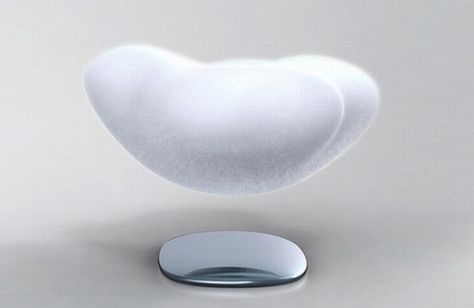 Floating Chair, Weird Inventions, Cloud Sofa, Unique Sofas, Floating Bed, Unique Furniture Pieces, Futuristic Furniture, Futuristic Interior, Black Chair