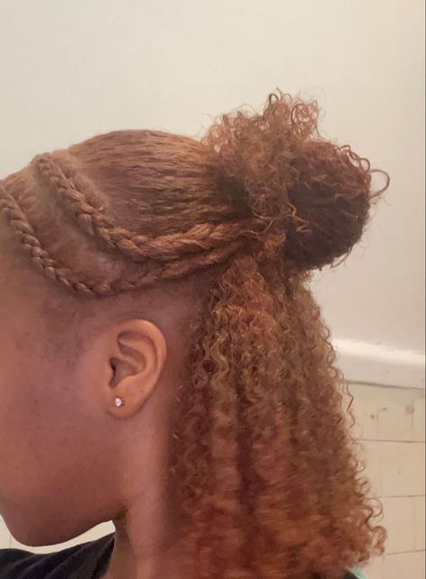 Modern Waterfall, Natural Hairstyles For Black Women, Waterfall Braids, Natural Hair Bun Styles, Protective Hairstyles For Natural Hair, Quick Natural Hair Styles, Girls Natural Hairstyles, Quick Braided Hairstyles, Dyed Natural Hair