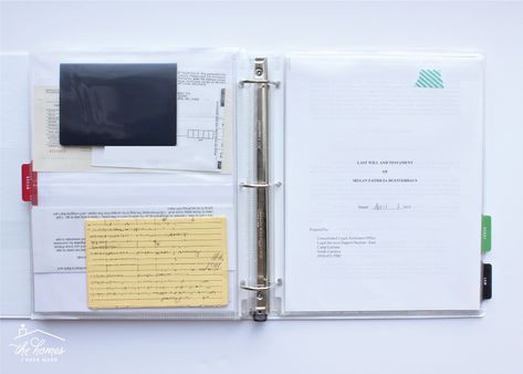 How to Organize Paperwork | Part 5: Creating an Important Documents Binder | The Homes I Have Made Organisation, Organized Paperwork Aesthetic, Binder Organization Aesthetic, Organizing Important Documents Binder, Paperwork Aesthetic, School Binder Aesthetic, Important Documents Binder, Binder Aesthetic, Aesthetic Binder