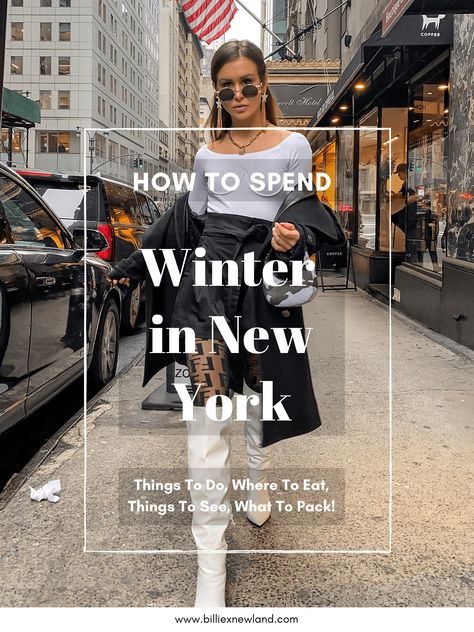 New York In February – BilliexNewland February In New York Outfits, New York In February Outfits, New York In February, New York Bucket List, York Things To Do, New York February, New York City Vacation, Roosevelt Hotel, New York Outfits