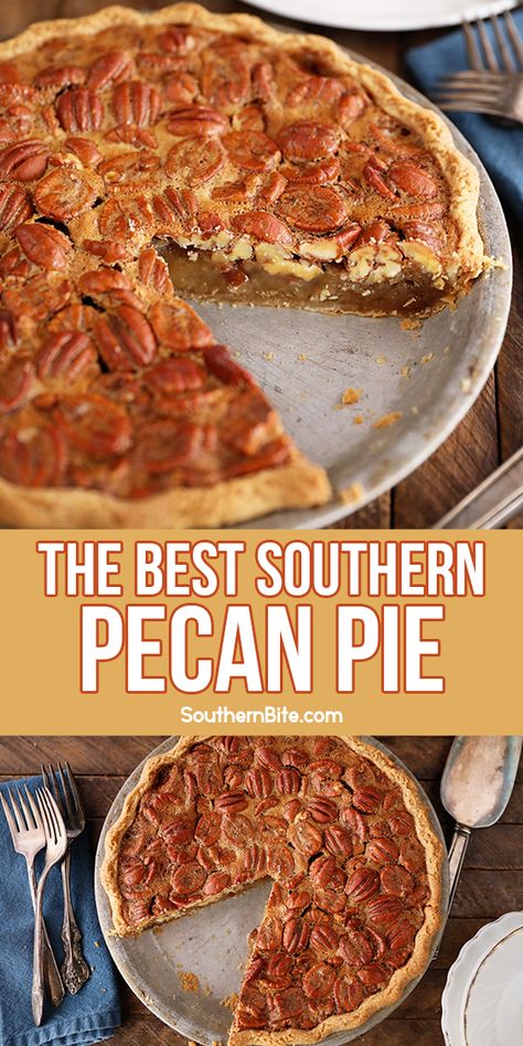 Southern Pecan Pie Recipe, Amazing Pies, Coated Pecans, Pecan Pie Recipe Southern, Best Pecan Pie Recipe, Caramel Custard, Southern Pecan Pie, Pecan Desserts, Best Pecan Pie