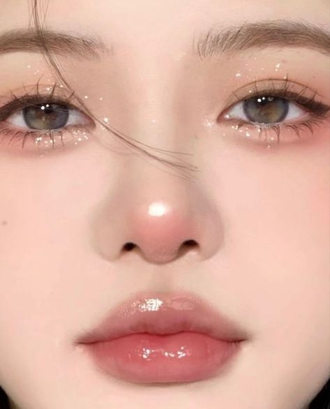 Asian Makeup Looks, Korean Makeup Look, Inspo Makeup, Soft Makeup Looks, Makeup Face Charts, Korean Eye Makeup, Makeup For Black Skin, Ulzzang Makeup, Horror Makeup