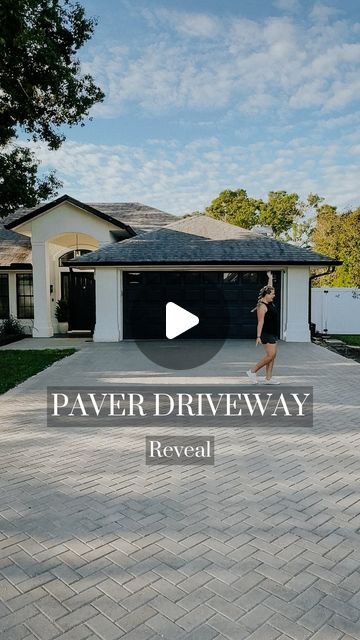 Elizabeth Rishel | DIY Home & Garden on Instagram: "✨ PAVER DRIVEWAY REVEAL✨

The moment we’ve been waiting for—our new paver driveway is finally complete, sealed, and looking amazing! From tearing out the old concrete to widening the area and leveling everything out. The @installbrickpavers crew did an amazing job laying these beautiful 4x8 natural gray pavers in that classic 45-degree herringbone pattern. . in only 4 days. YES! 4 days!

No more stepping in the grass or dodging each other’s car doors—we’ve got all the space we need. But I guess it’s also time to find a new spot for our projects! This transformation has seriously taken our curb appeal to the next level and we couldn’t be happier with how it turned out.

Thanks for following along on this project! Can’t wait to show you wha Paver Driveway Ideas, Gray Pavers, Grass Pavers Driveway, Driveway Pavers Design, Pavers Driveway, Brick Paver Driveway, Grey Pavers, Driveway Pavers, Grass Pavers