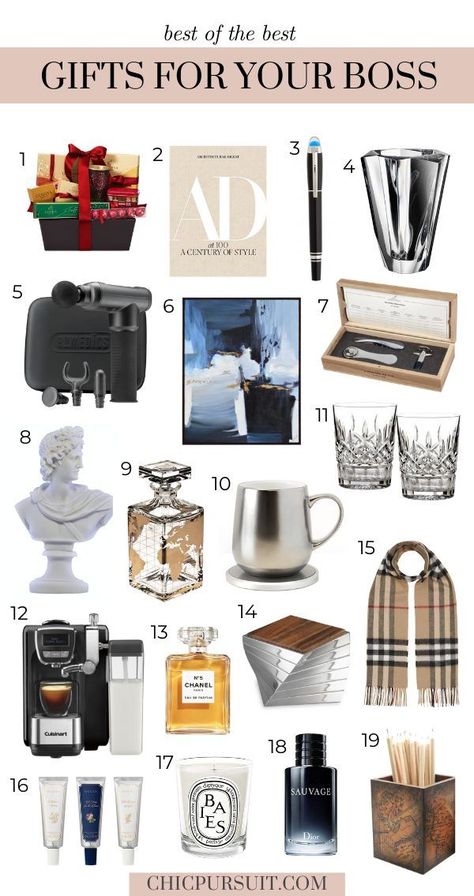 The Best Expensive Gifts For Your Boss | A collection of the best luxury gifts for boss, all the way from luxury gifts for women most expensive, expensive gifts for women luxury, and more luxury gift ideas for her. There’s also luxury gifts for men, luxury gifts for him and expensive gifts for him. These luxury gift ideas for boss are definitely worth the money! #luxurygifts #luxurygiftideas #luxurygiftsformen #luxurygiftsforwomen #giftsforboss #luxurygiftsforboss #giftideas #gifts Ceo Gift Ideas, Birthday Gifts For Boss Men, Luxury Birthday Gifts Men, Best Gifts For Boss Christmas Expensive, Xmas Gifts For Male Boss, Christmas Gifts For Rich Men, Gifts For Male Boss, Expensive Gifts For Boyfriend, Gift For Boss Woman