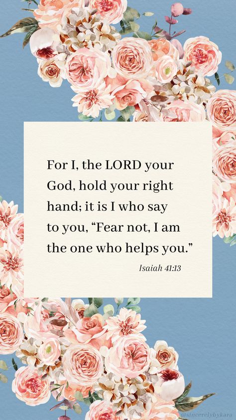 Isaiah 41:13 📖 Hebrews Bible Study, Bible Quotes Background, Spirit Of Truth, Psalm 121, Christian Verses, Faith Encouragement, Bible Promises, Bible Love, Bible Motivation