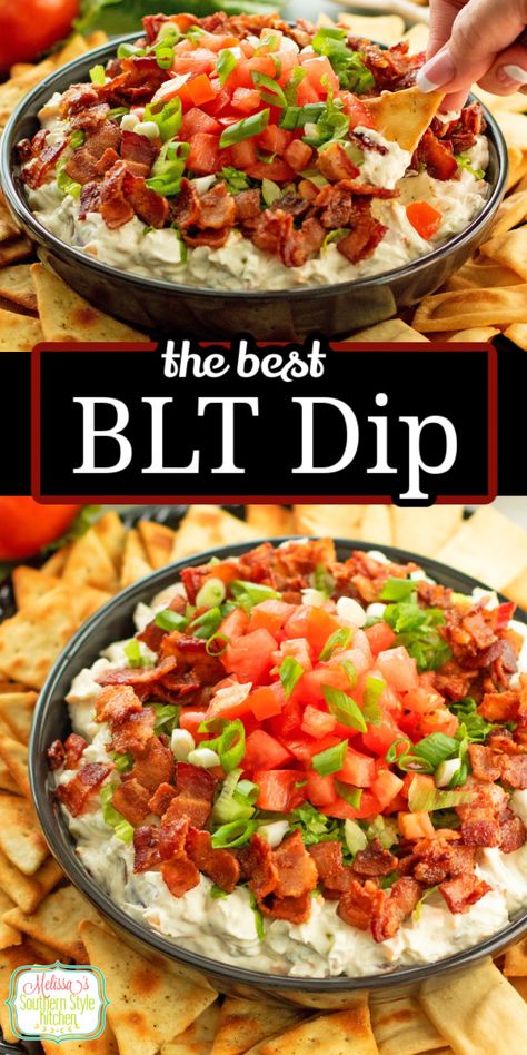 Dip Recipes For Dinner, Dips To Eat With Pita Chips, Chip And Dip Platter Ideas, Blt Cheese Ball Recipes, Dips With Pulled Pork, Dipping Food Ideas, Round Foods Party, Dips With Bread Appetizers, What To Eat With Pita Chips