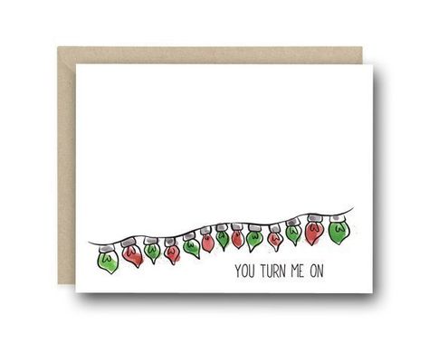 Diy Christmas Cards For Boyfriend, Dirty Christmas Cards, Romantic Christmas Cards, Funny Christmas Cards Diy, Christmas Love Quotes, Cards For Couples, Diy Cards For Boyfriend, Funny Christmas Puns, Boyfriend Christmas Card