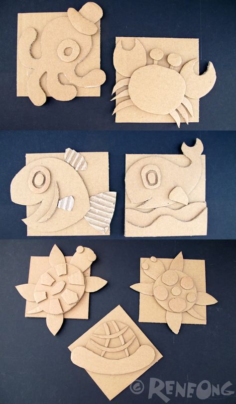 Cardboard Activities, Card For New Year, Cardboard Art Projects, New Year Card Ideas, New Year Card Making, Cardboard Art Sculpture, Assignment Ideas, Happy New Year Card, Cardboard Sculpture