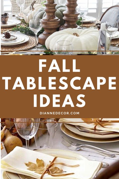 Tis' the season for gathering, big meals, and creating an amazing fall tablescape. Here are 10 awesome fall tables decor ideas for your home.    #falltablescape #falldecor #tablescapeideas #falltabledecor #homedecorating Round Tablescapes Fall, Fall Tablecloth Ideas, Tablescapes Ideas Everyday, Fall Table Scapes Ideas, Fall Table Ideas, Fall Dinner Table Decor, Simple Fall Tablescapes, Fall Dining Table Decor Ideas, Simple Fall Table Decor