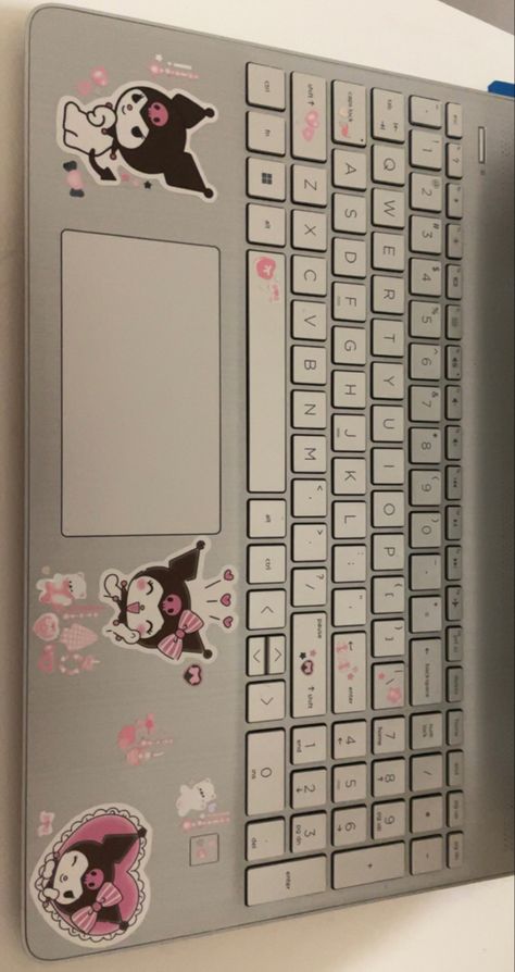 Ipad Stickers Aesthetic, Macbook Case Stickers, Laptop Keyboard Stickers, Kawaii Laptop, Pc Decoration, Laptop Case Stickers, Laptop Decoration, Macbook Stickers, Computer Sticker