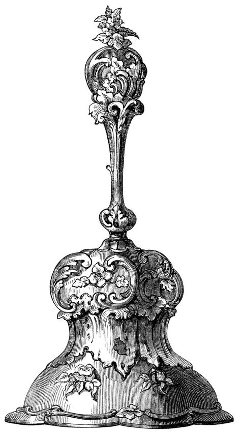 antique hand bell illustration, black and white clipart, old fashioned bell, vintage hand bell clip art Antique Engraving Illustration, Hand Bell Tattoo, Bell Drawing, Bell Illustration, Bell Tattoo, Belle Tattoo, Antique Drawing, Black And White Clipart, Antique Bell