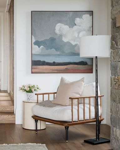 Landscape Art – McGee & Co. Sm Ranch House, Mcgee & Co, The Chair, Ranch House, 인테리어 디자인, 그림 그리기, Abstract Landscape, Master Suite, Painting Inspiration