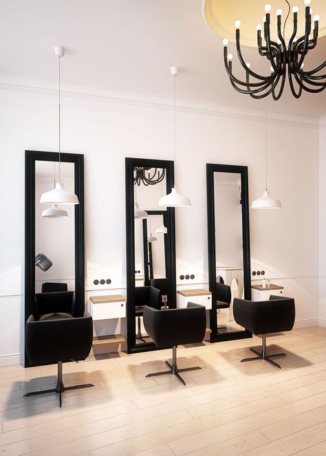 Small Salon Designs, Hair Salon Interior Design, Salon Interior Design Ideas, Small Salon, Salon Design Ideas, Beauty Salon Interior Design, Hair Salon Design, Hair Salon Interior, Salon Suites Decor