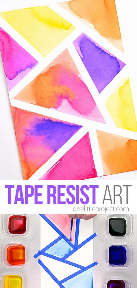 School Age Arts And Crafts, Art Masterpiece For Kindergarten, Arts And Crafts For 1st Grade, Abstract Art For Preschoolers, Ks2 Art Club Ideas, Easy Art Class Ideas, Art Activities For 1st Graders, Art For School Age Kids, Washi Tape Crafts For Kids