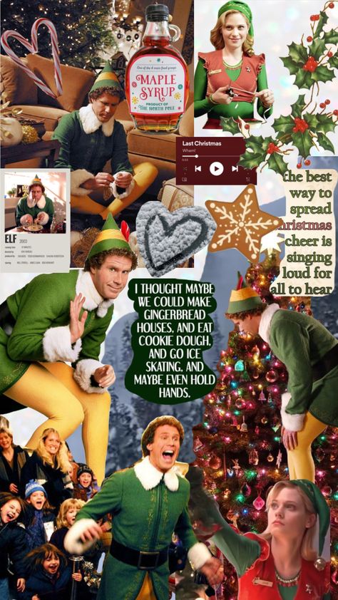 #elf#aesthetic#christmas#movies Elf Christmas Movie Aesthetic, Elf Movie Background, Christmas Movie Wallpaper Aesthetic, Elf Movie Aesthetic Wallpaper, Christmas Movie Background, Elf Aesthetic Movie, Christmas Wallpaper Aesthetic Funny, Christmas Movie Wallpaper Iphone, Elf The Movie Wallpaper