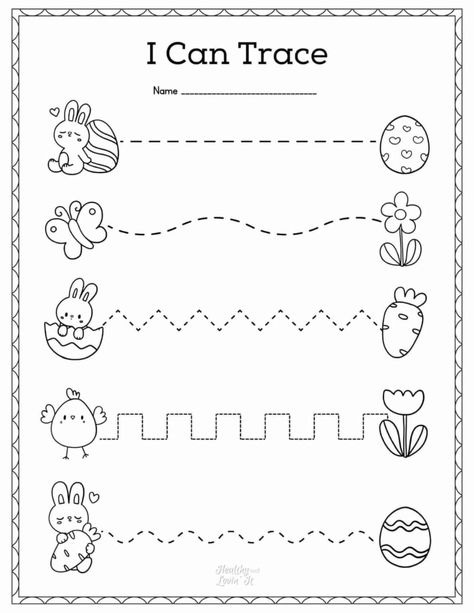 Easter Worksheets For Toddlers, Free Printable Preschool Activities Worksheets, Pre K Traceables, K2 Worksheet Free Printable, Line Tracing For Preschool, Pre Write Activities, Pre Writing Skills Worksheets, Three Year Old Worksheets, Pre Writing Tracing Worksheets