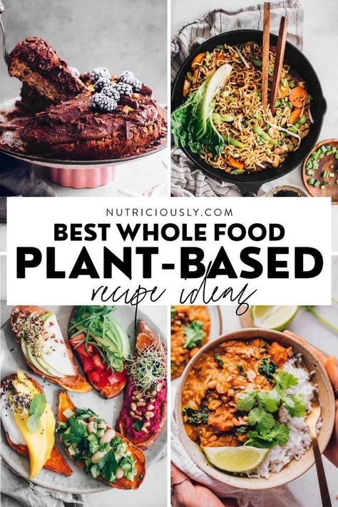 Whole Plant Based Diet, Plant Based Diet Meals, Plant Based Diet Meal Plan, Whole Foods Vegan, Plant Based Lunch, Plantbased Recipes, Plant Based Snacks, Healthy Plant Based Recipes, Plant Based Diet Recipes