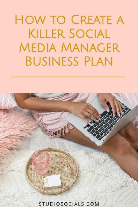 Are you looking to start a social media management business? This guide will walk you through the steps necessary to create a rock-solid social media manager business plan that will help you succeed. From setting goals and determining your target market, to estimating your expenses and projecting your profits, we've got you covered! So what are you waiting for? Start planning today! Social media manager business plan, social media management business plan, social media tips, work from home jobs. Starting A Social Media Marketing Business, Starting A Social Media Business, How To Start A Social Media Business, Social Media Manager Business Names, Social Media Manager Pricing, Social Media Strategy Marketing Plan, Social Media Marketing Design, Social Marketing Strategy, Woman Successful