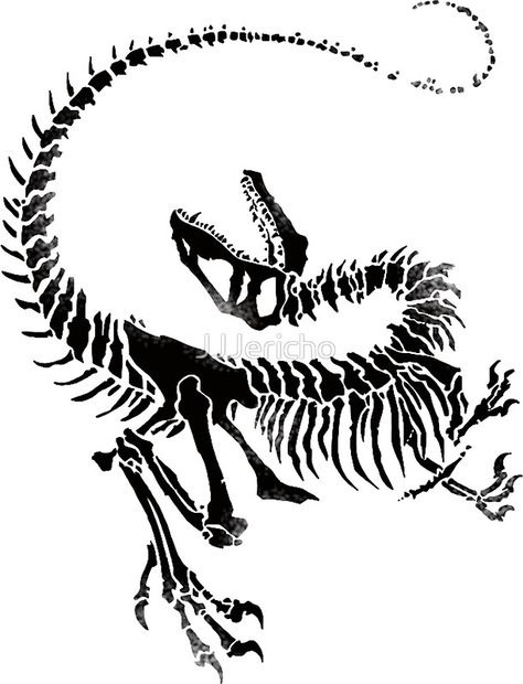 Velociraptor Skeleton Print Velociraptor Skeleton, Jurassic Park Tattoo, Raptor Dinosaur, Dinosaur Dinosaur, Dinosaur Tattoos, Skeleton Drawings, Dinosaur Fossil, Animal Skeletons, Skeleton Tattoos