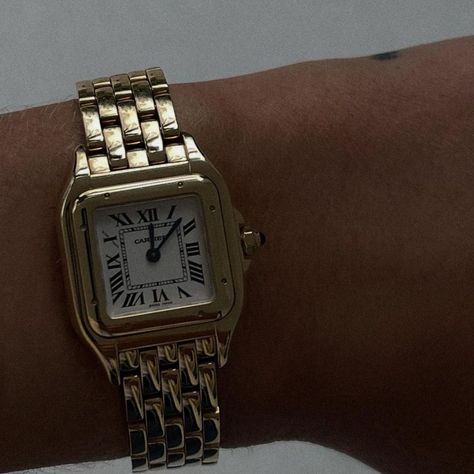 Cartier Watches Women, Cartier Panther, Cartier Necklace, Vintage Watches Women, Cartier Panthere, Dream Watches, Watches Women, Cartier Watch, Stylish Watches